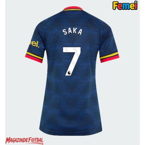 Arsenal Bukayo Saka #7 Tricou Fotbal Replică 2026-27 Femei Deplasare Arsenal Bukayo Saka #7 Tricou Fotbal Replică 2026-27 Femei Deplasare